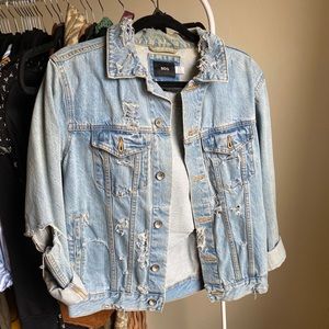 BDG Distressed oversized denim jacket